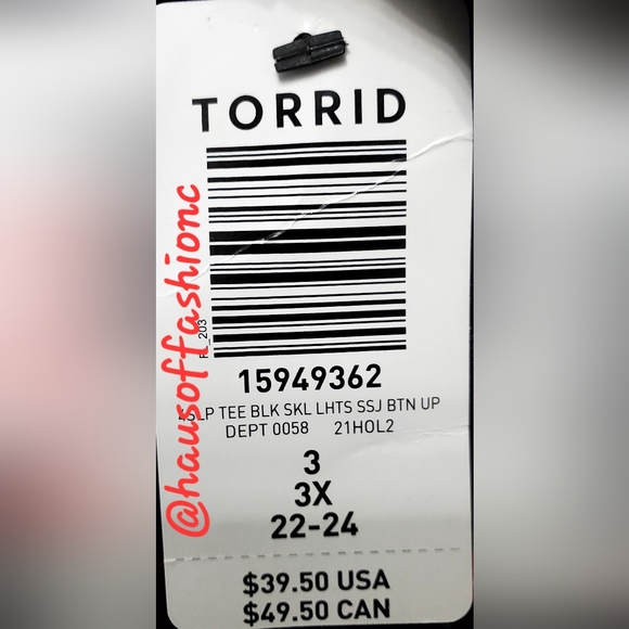 TORRID Skulls and Lights Pajama Sleep Set! NWT! - Picture 11 of 12